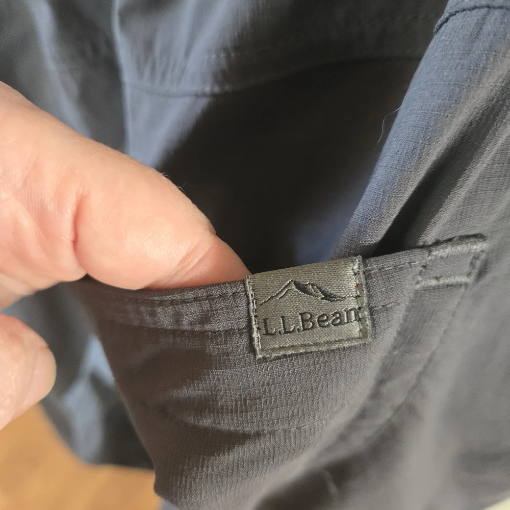 L.L. Bean Plus Size Elastic Waist Pants in Charcoal - Picture 5 of 6